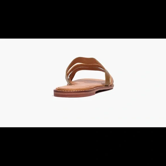 Madewell Wavy Sandals in Snake Embossed Leather
